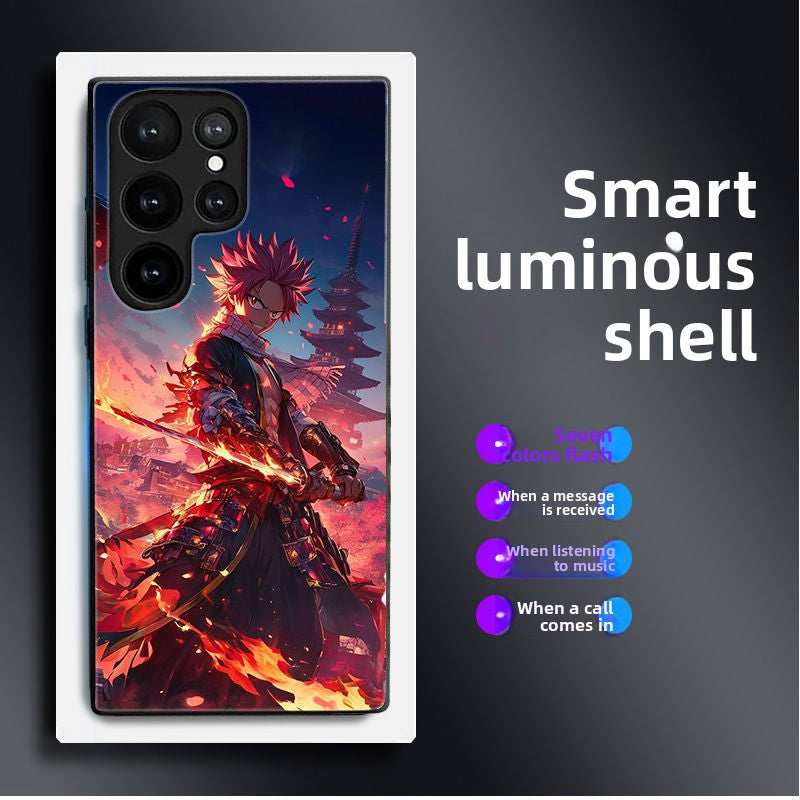 Fairy Tail Natsu Smart Luminous Phone Case for The Samsung Galaxy