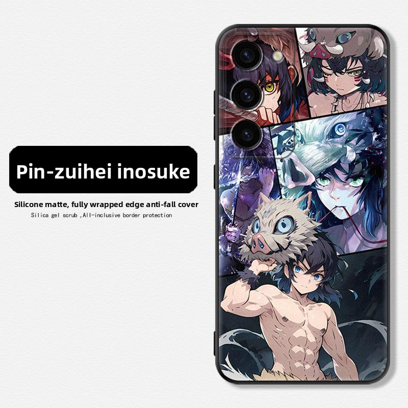 Demon Slayer Soft Matte Phone Case For Samsung Mobile Phones