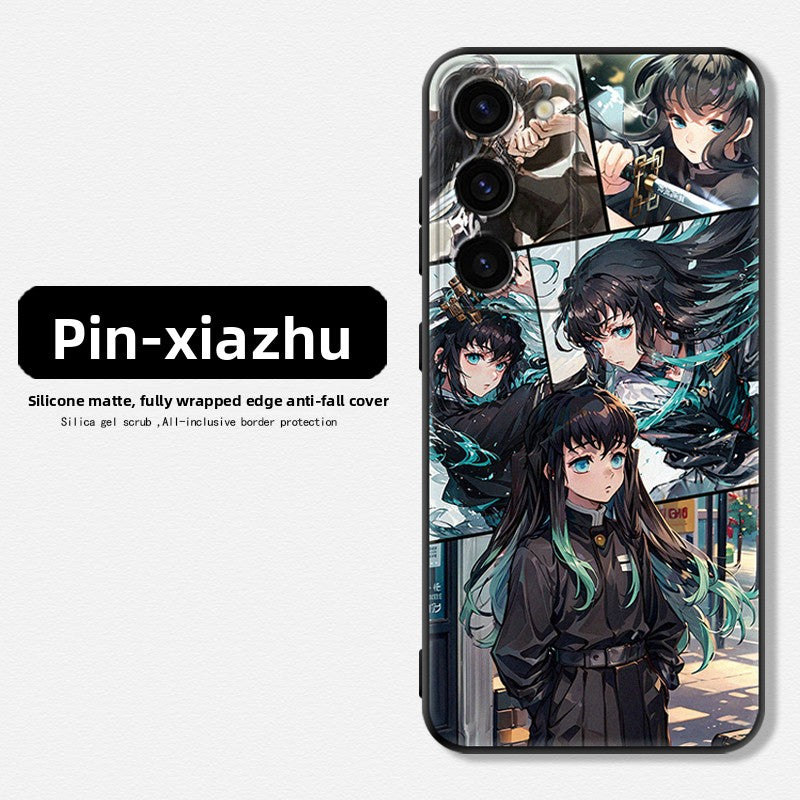 Demon Slayer Soft Matte Phone Case For Samsung Mobile Phones