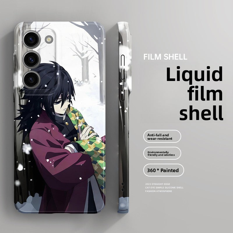 Demon Slayer Giyu Tomioka Liquid Silicone IMD Shockproof Samsung Phone Case