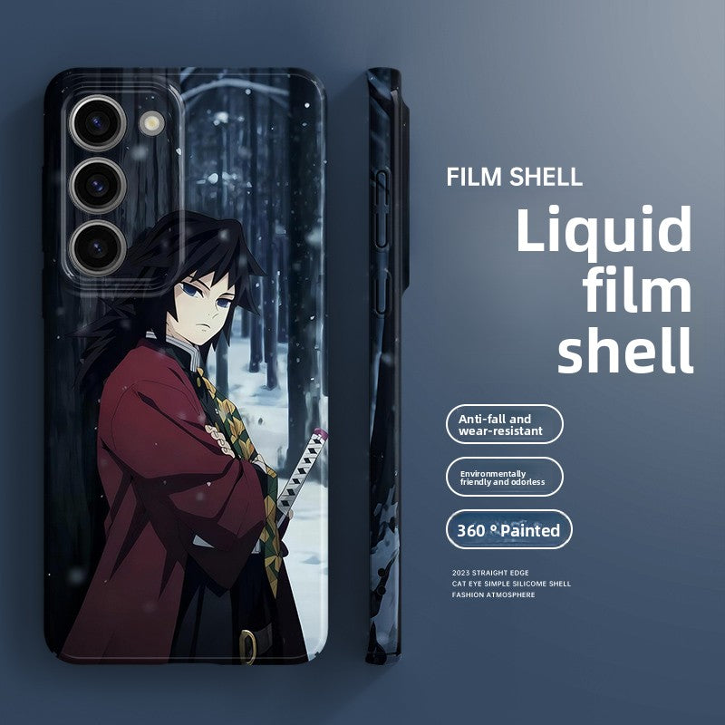 Demon Slayer Giyu Tomioka Liquid Silicone IMD Shockproof Samsung Phone Case