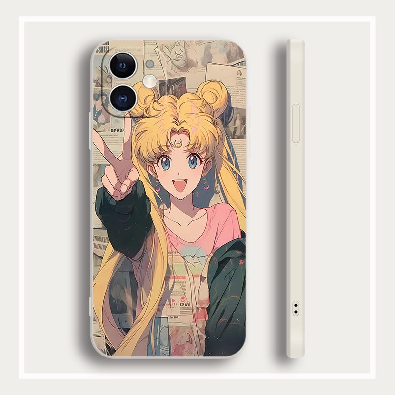 Cartoon Sailor Moon Mobile Phone Case for Apple Series