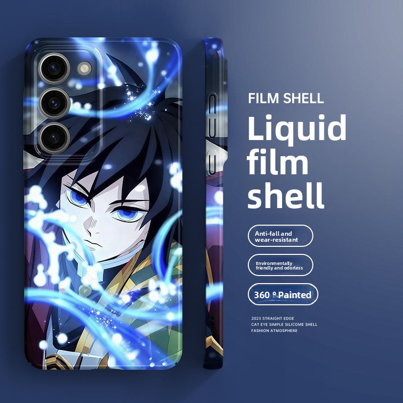 Demon Slayer Giyu Tomioka Liquid Silicone IMD Shockproof Samsung Phone Case