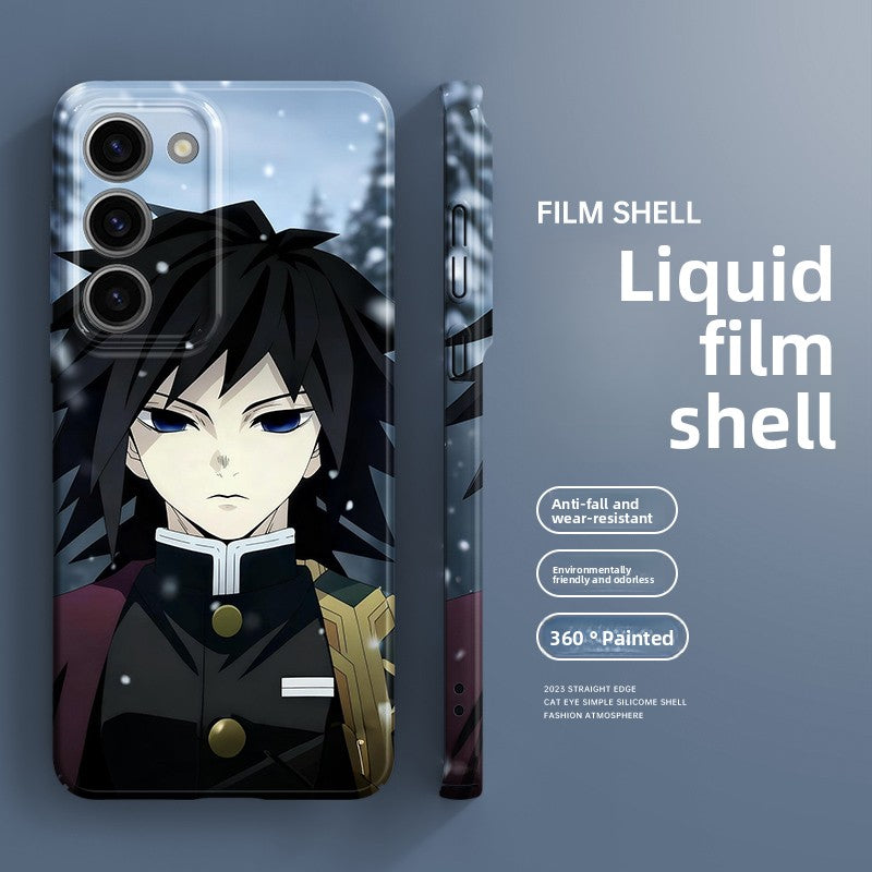 Demon Slayer Giyu Tomioka Liquid Silicone IMD Shockproof Samsung Phone Case