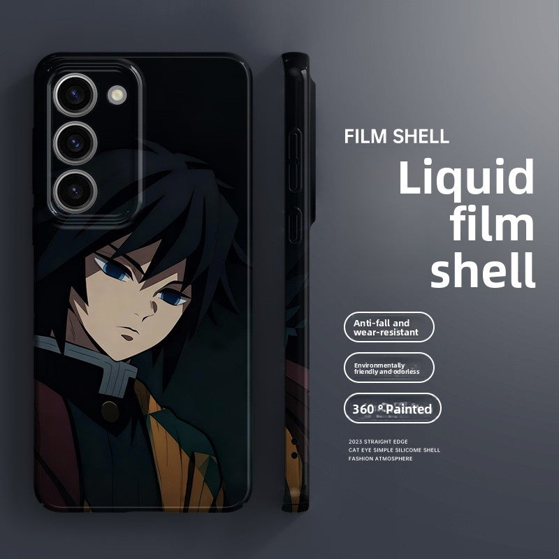 Demon Slayer Giyu Tomioka Liquid Silicone IMD Shockproof Samsung Phone Case