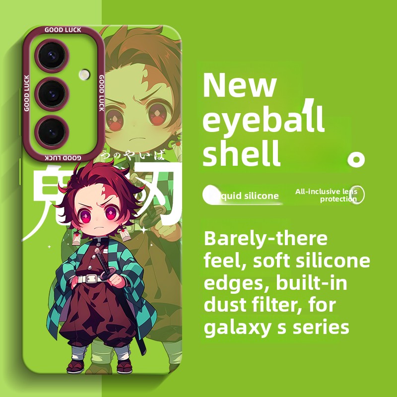 Demon Slayer Silicone Full Coverage Shockproof Phone Case For Samsung Flip