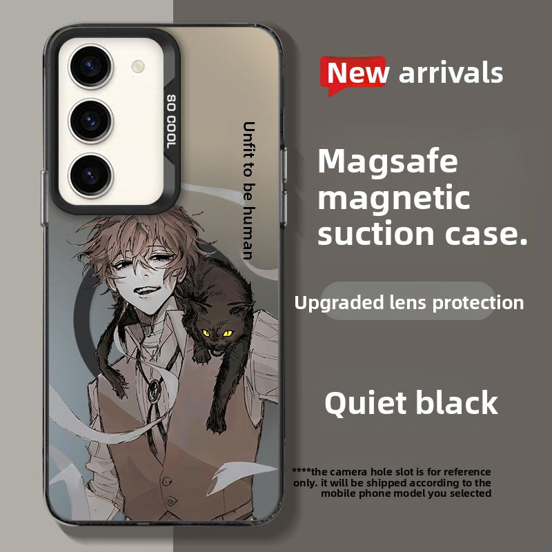 Bungo Stray Dogs Magnetic Liquid Silicone Shockproof Samsung Phone Case
