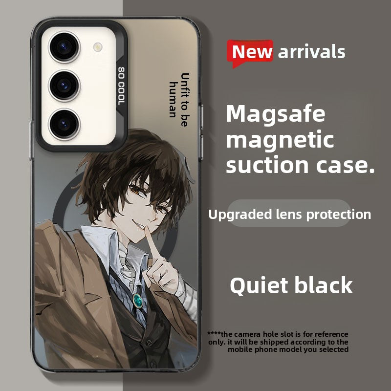 Bungo Stray Dogs Magnetic Liquid Silicone Shockproof Samsung Phone Case