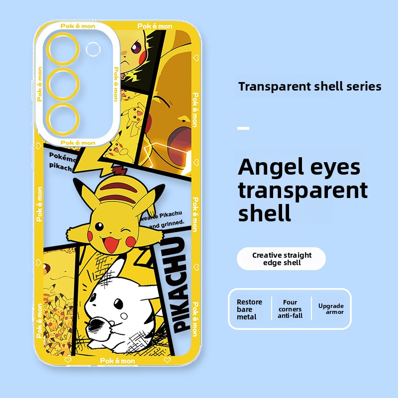 Pokémon Clear Full Coverage Phone Case For Samsung Mobile Phones
