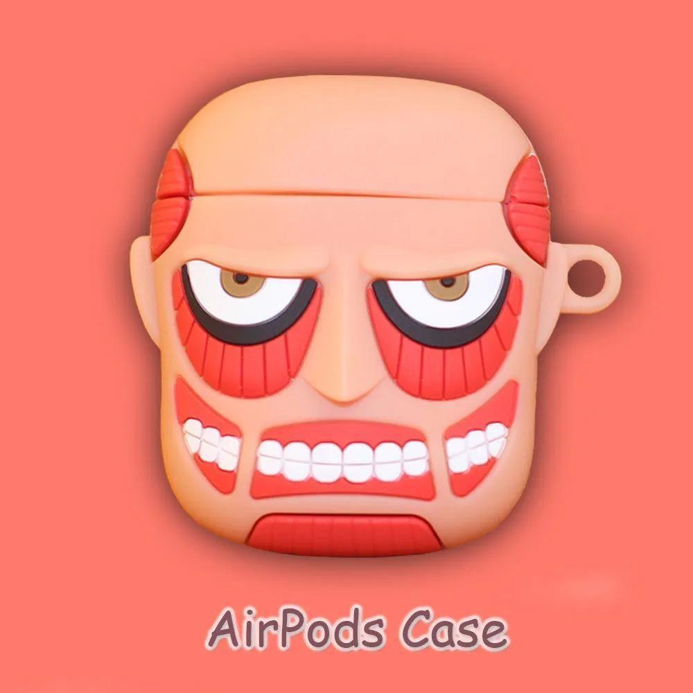 3D Big Faced Monster Airpod Case Cartoon Silicone Case - HelloAnimeCases