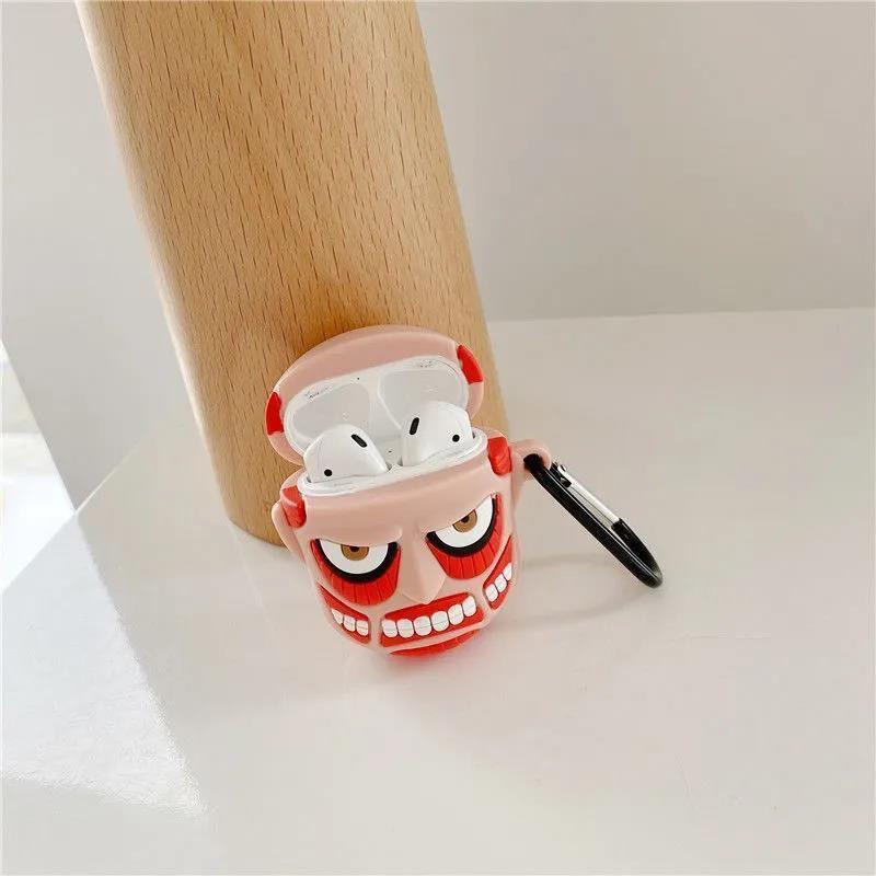 3D Big Faced Monster Airpod Case Cartoon Silicone Case - HelloAnimeCases