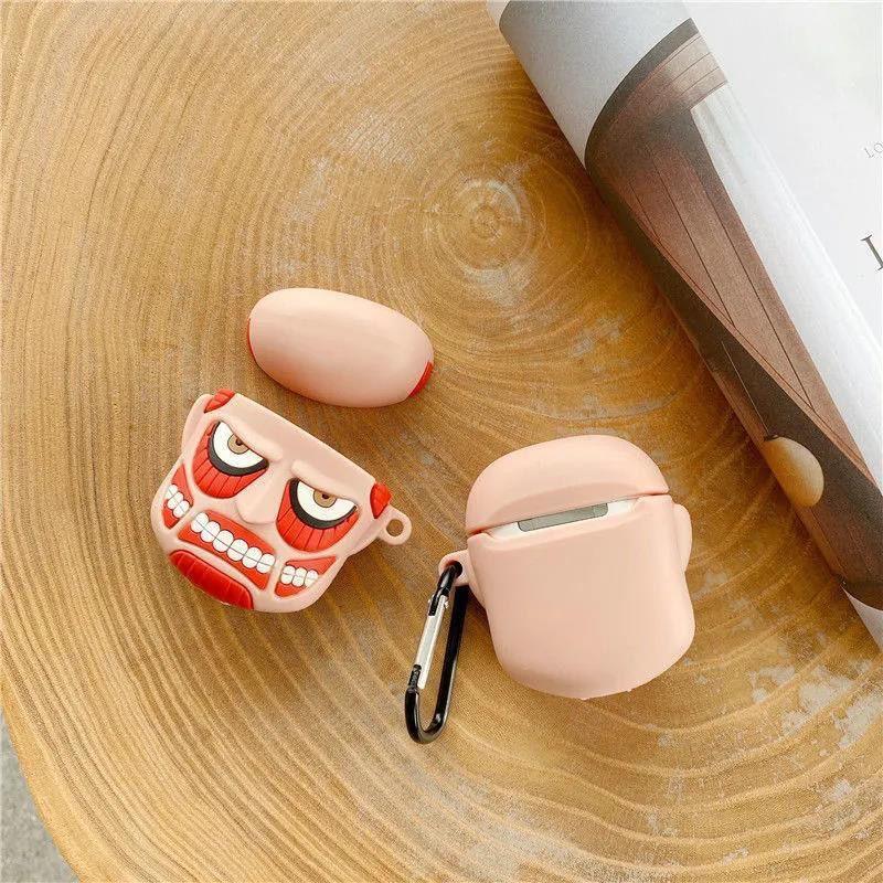3D Big Faced Monster Airpod Case Cartoon Silicone Case - HelloAnimeCases