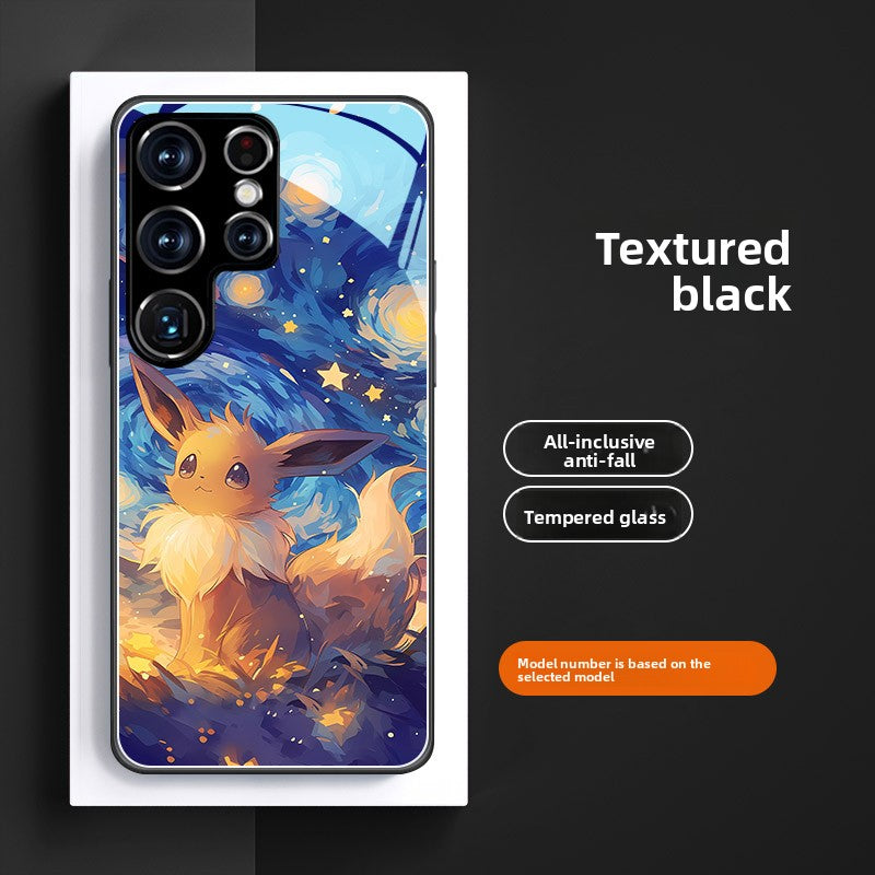 Pokémon Tempered Glass Shockproof Phone Case For Samsung Mobile Phones