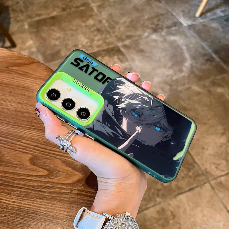 Jujutsu Kaisen Satoru Gojo Laser Holographic Soft  Samsung Phone Case