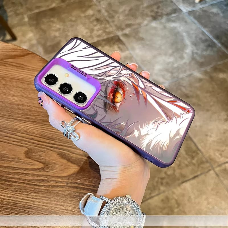 Inuyasha Sesshomaru Laser Holographic Shockproof Samsung Phone Case