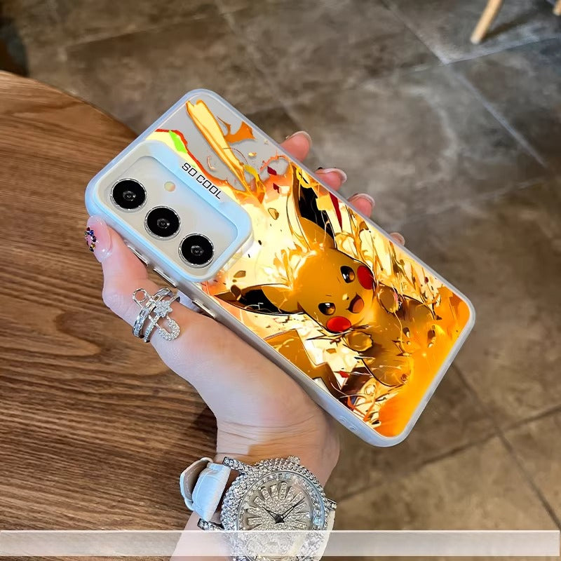 Pokémon Pikachu Laser Holographic Full Coverage Case for Samsung Phones