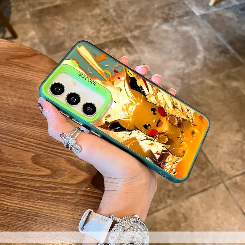 Pokémon Pikachu Laser Holographic Full Coverage Case for Samsung Phones