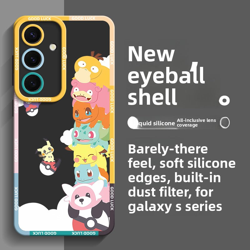 Pokémon Silicone Shockproof Phone Case For Samsung Phones