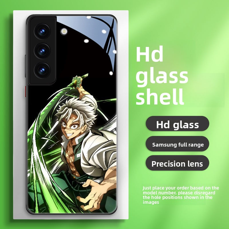 Demon Slayer Sanemi Shinazugawa Cool Glass Phone Case For Samsung Galaxy