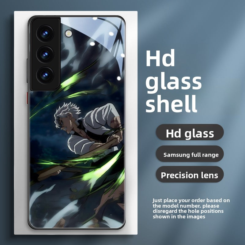 Demon Slayer Sanemi Shinazugawa Cool Glass Phone Case For Samsung Galaxy