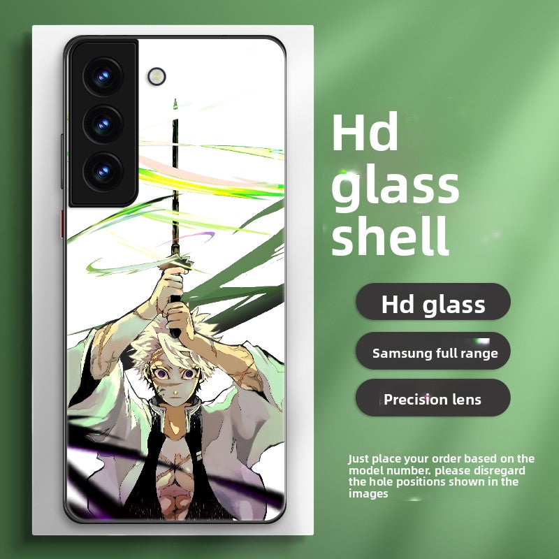 Demon Slayer Sanemi Shinazugawa Cool Glass Phone Case For Samsung Galaxy