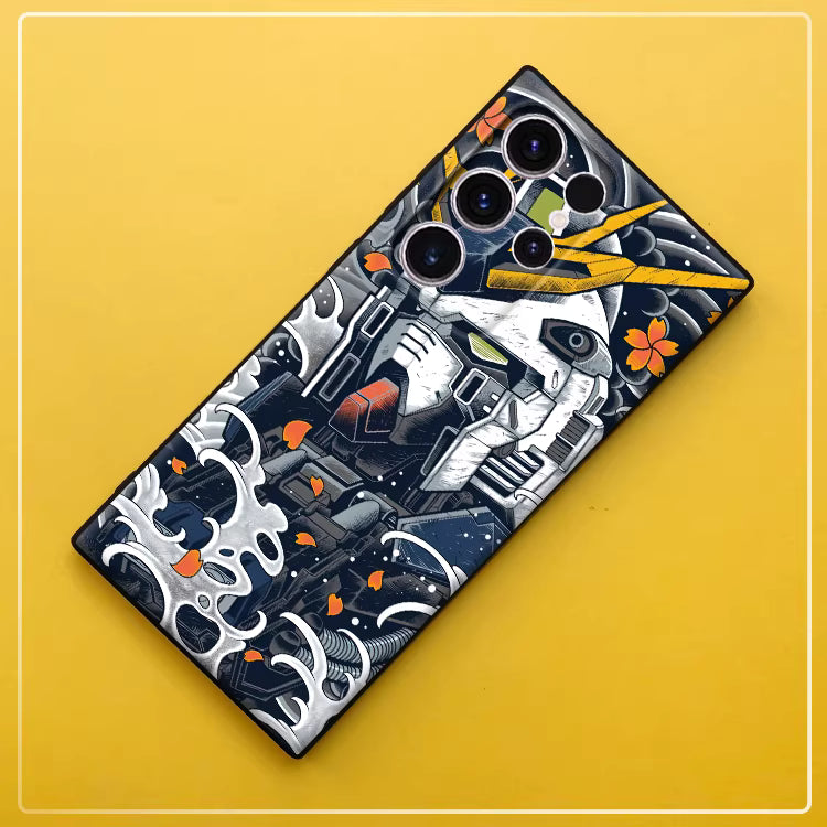 Gundam Matte Shockproof Soft Silicone Samsung Phone Case