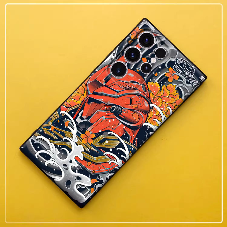 Gundam Matte Shockproof Soft Silicone Samsung Phone Case