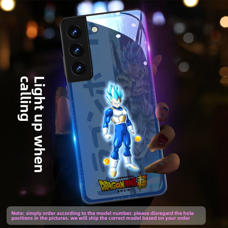 Dragon Ball LED Light Up Tempered Glass Phone Case for The Samsung Galaxy
