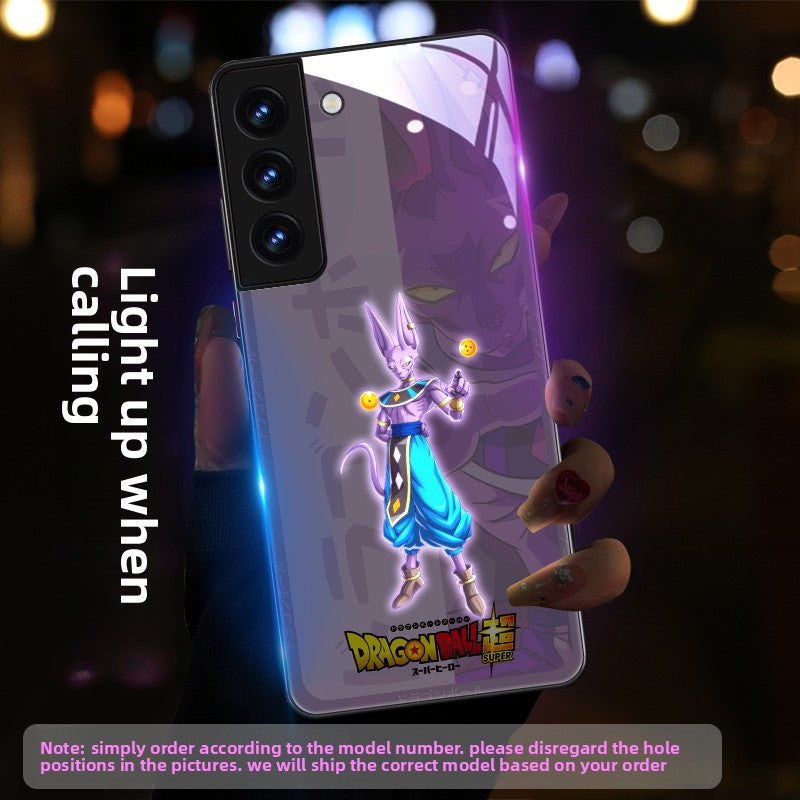 Dragon Ball LED Light Up Tempered Glass Phone Case for The Samsung Galaxy