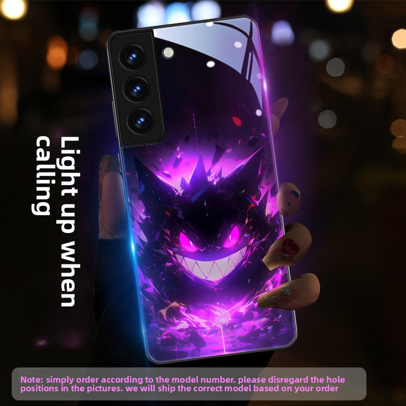 Pokémon Pikachu LED Light Up Tempered Glass Phone Case for The Samsung Galaxy