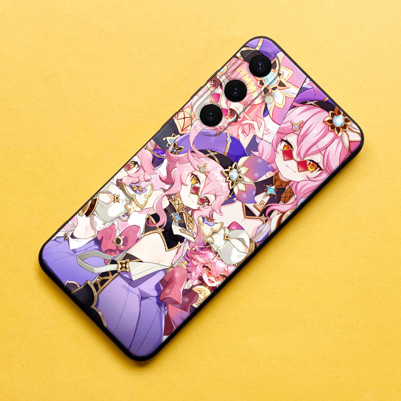 Genshin Impact Matte Silicone Phone Case For Samsung Phones