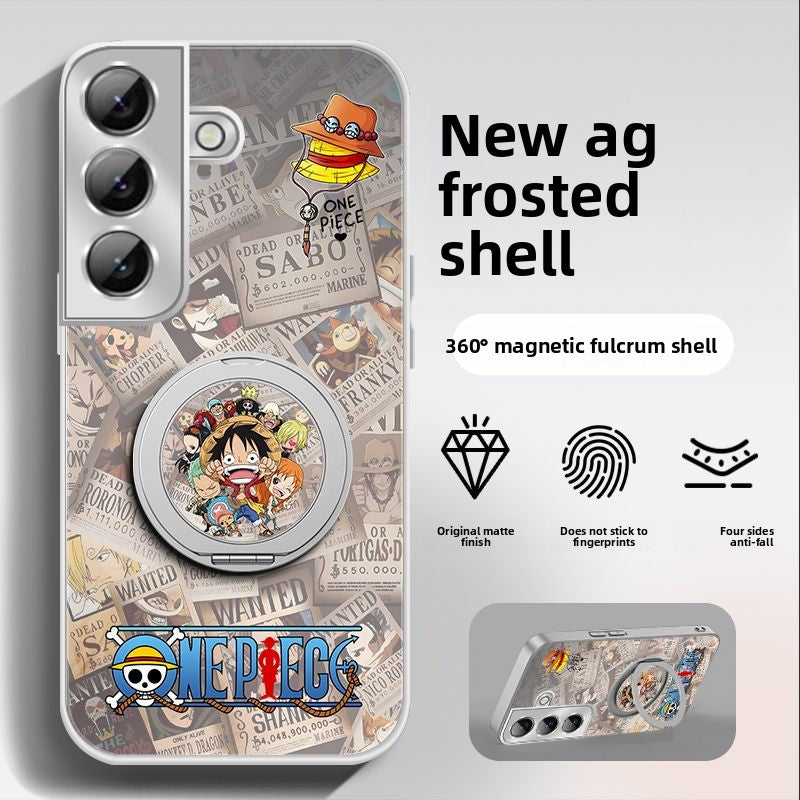 One Piece Matte Magnetic Phone Case For the Samsung Galaxy