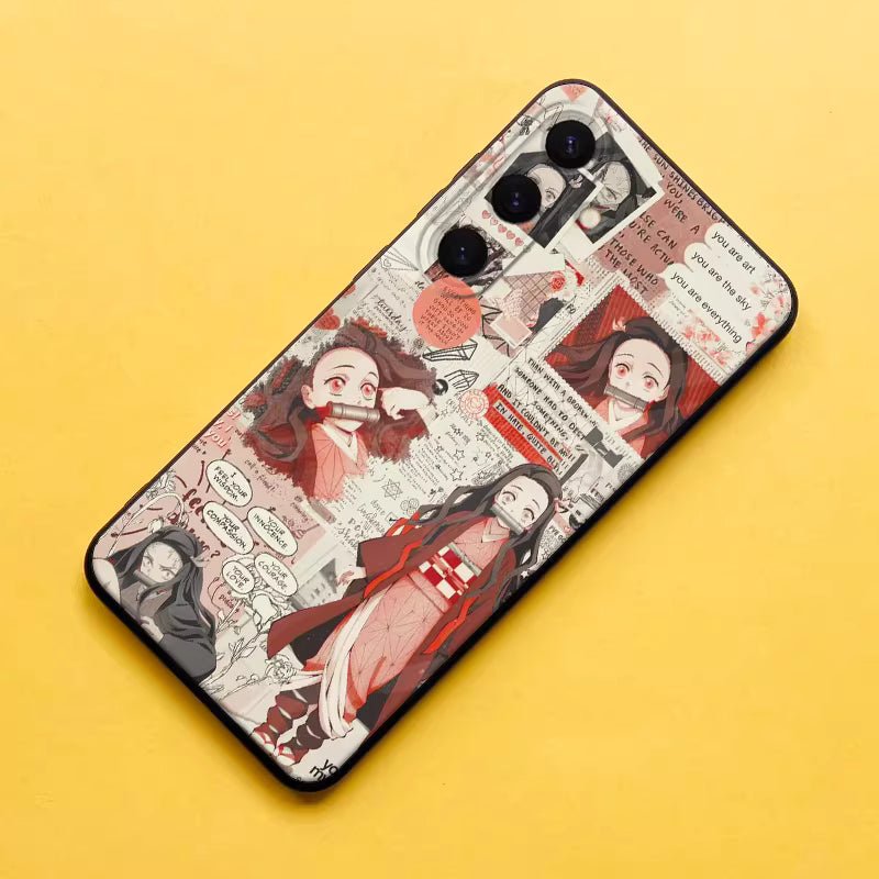 Demon Slayer Matte Soft Silicone Phone Case for Samsung Phones