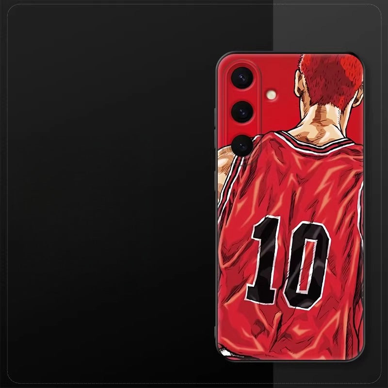 Slam Dunk Sakuragi Hanamichi Matte Silicone Shockproof Case For Samsung Phones