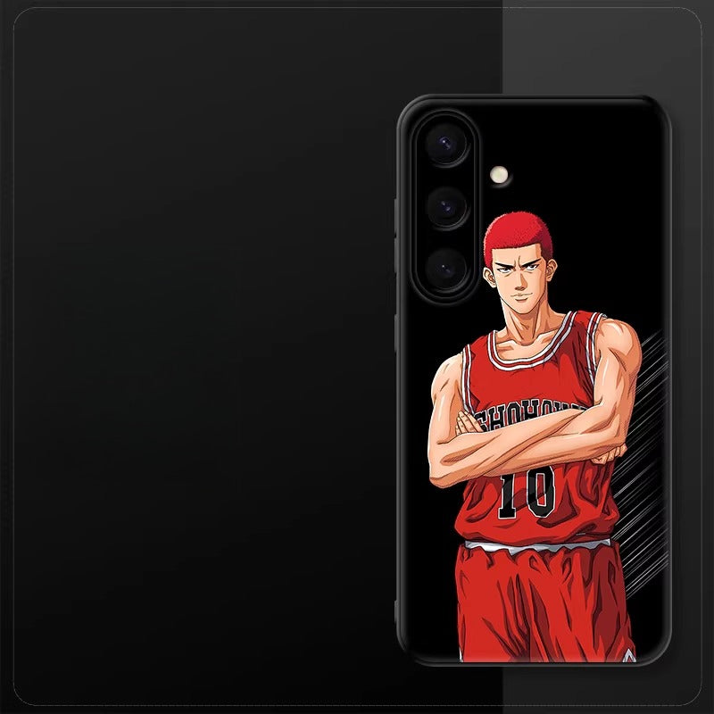 Slam Dunk Sakuragi Hanamichi Matte Silicone Shockproof Case For Samsung Phones