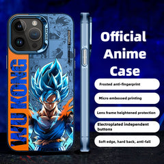 Anime Dragon Ball Blue Goku Vegeta Apple Mobile Phone Case Matte Magnetic Protective Case