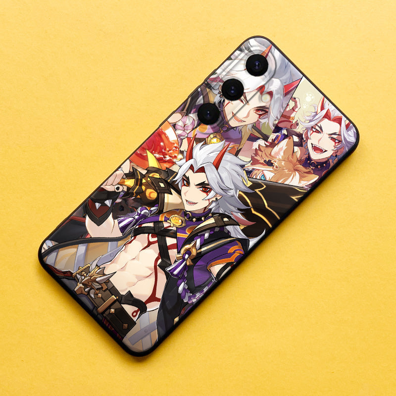 Genshin Impact Matte Silicone Phone Case For Samsung Phones
