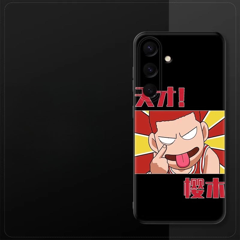 Slam Dunk Sakuragi Hanamichi Matte Silicone Shockproof Case For Samsung Phones