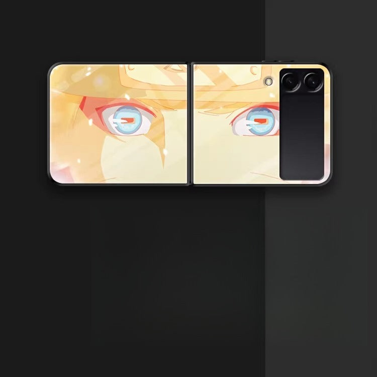Naruto Tempered Glass Folding Screen Hard Phone Case For Samsung