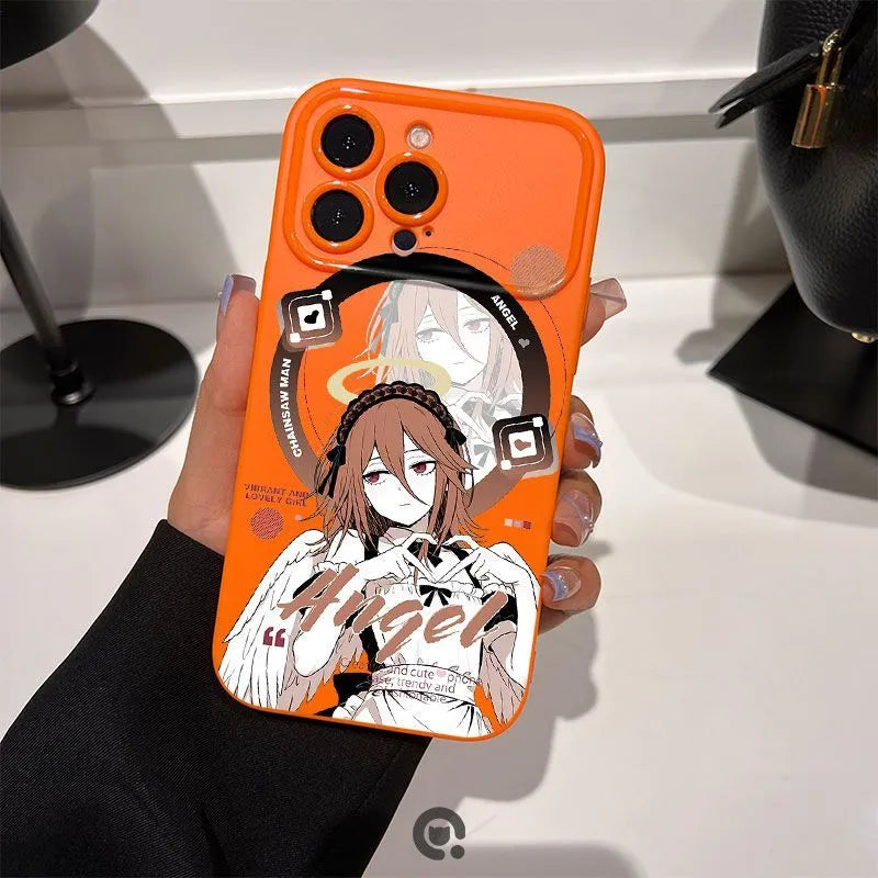 Bonita funda para teléfono Sailor Moon para iPhone, estilo brillante