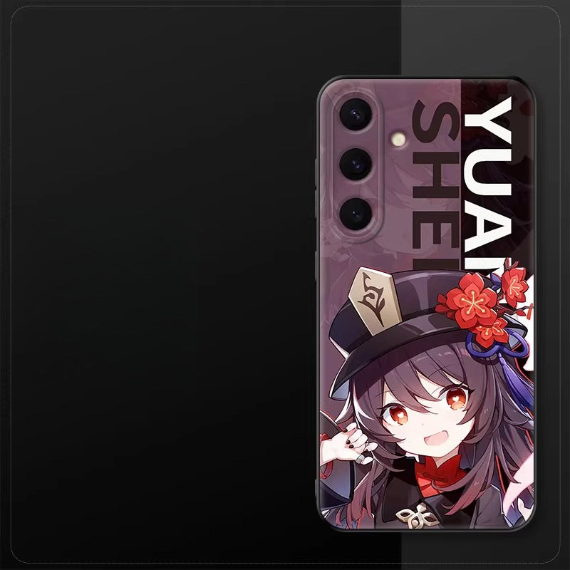 Genshin Impact Matte Soft Silicone PC Phone Case For Samsung
