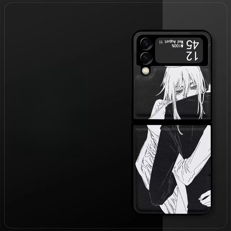 Chainsaw Man Litchi Texture Shockproof Phone Case For Samsung Phones