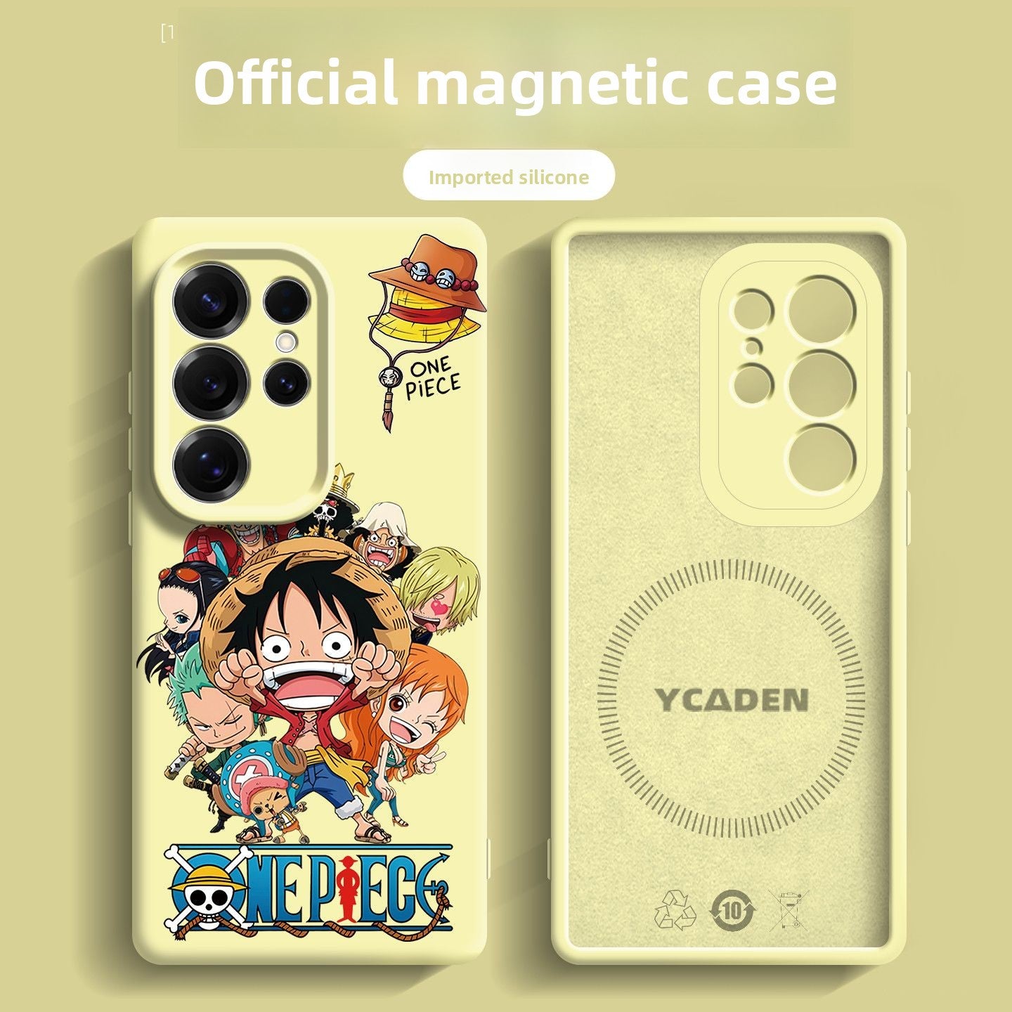 One Piece Luffy Magnetic Phone Case For Samsung Mobile Phones