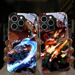 Demon Slayer RGB Light Phone Case Luminous for Apple iPhone