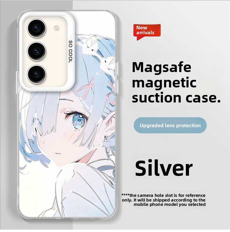 Re:Zero Magsafe Magnetic Shockproof Silicone Phone Case For Samsung