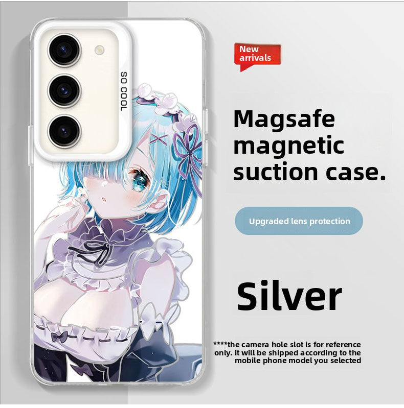 Re:Zero Magsafe Magnetic Shockproof Silicone Phone Case For Samsung
