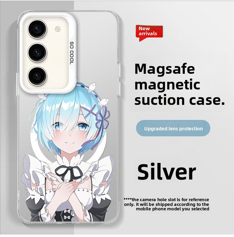 Re:Zero Magsafe Magnetic Shockproof Silicone Phone Case For Samsung