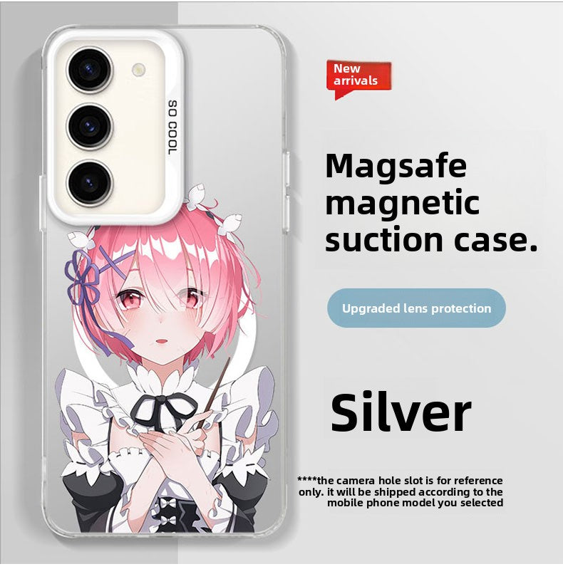 Re:Zero Magsafe Magnetic Shockproof Silicone Phone Case For Samsung