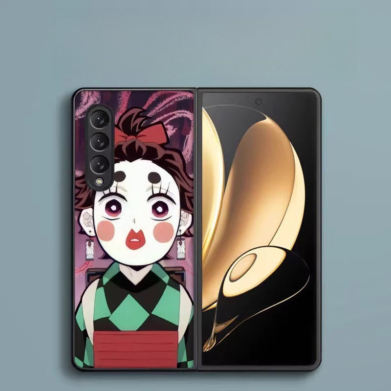 Demon Slayer Hard Shell Shockproof Protective Samsung Flip Phone Case