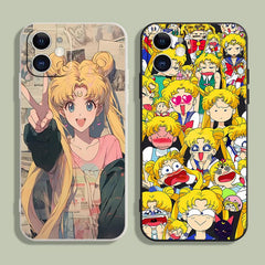 Cartoon Sailor Moon Mobile Phone Case for Apple Series